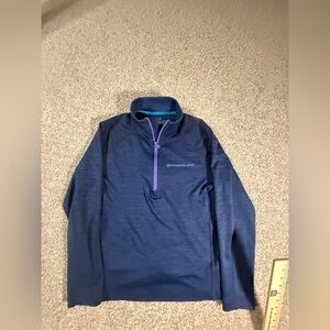 Like New Vineyard Vines Performance 1/4 Zip Pullover XS Navy Blue Quarter Zip